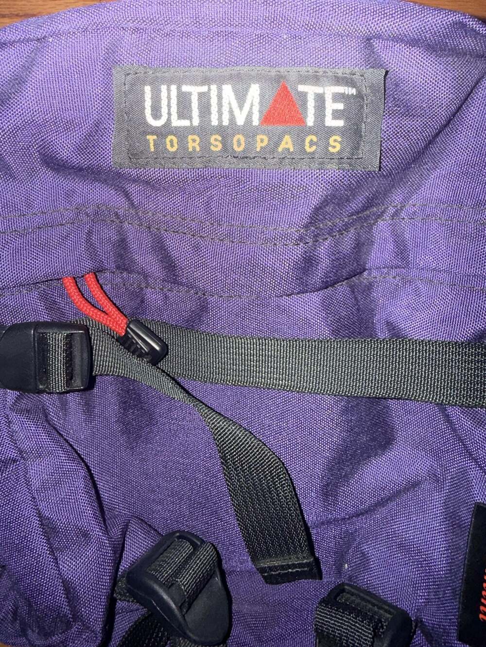 Ultimate Torsopacs Gemini Purple Padded Belted Waist Bottle Hiking Fanny Pack - Picture 3 of 10